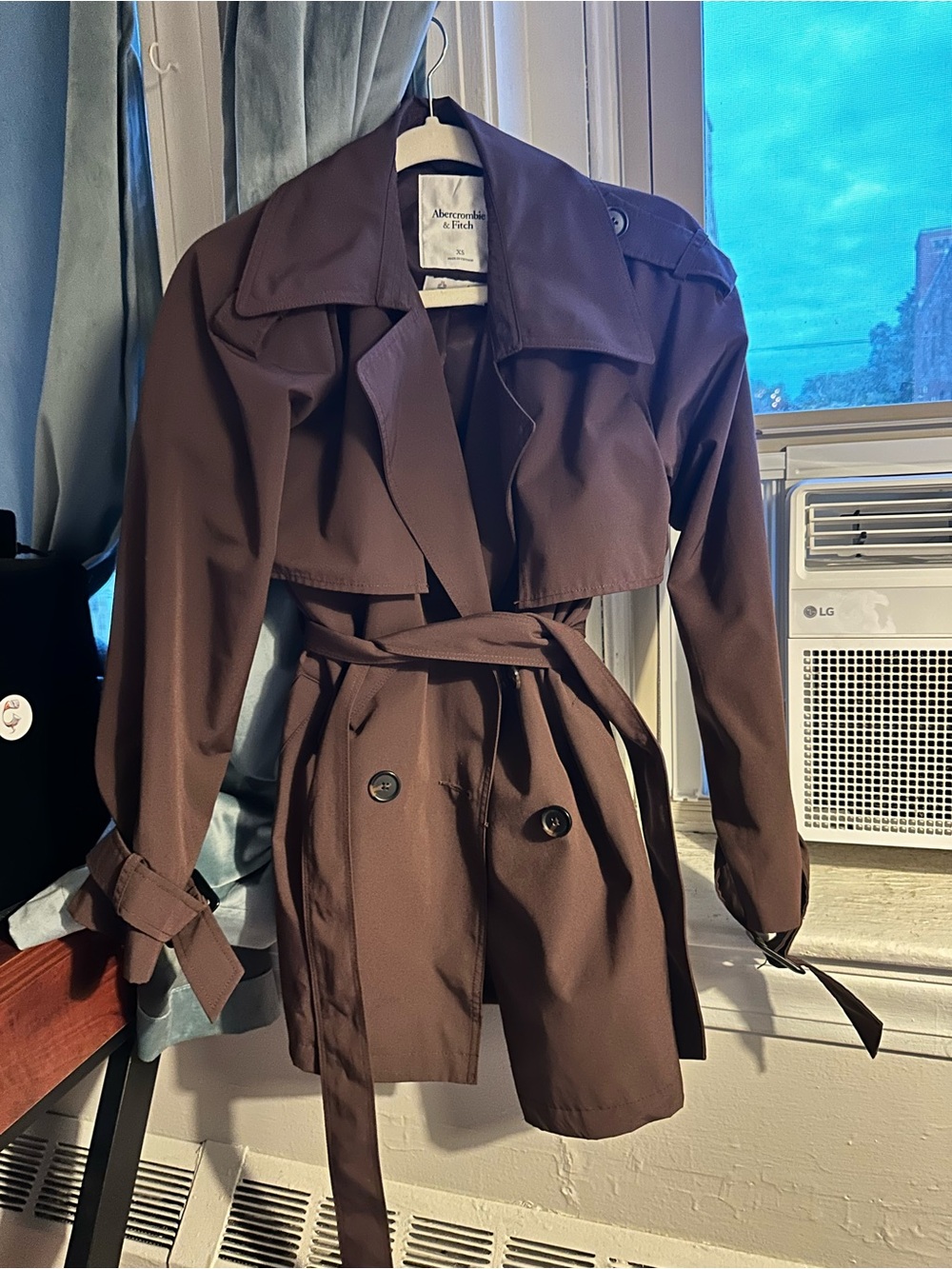 Abercrombie & Fitch Women's Trench Coat - Dark Brown